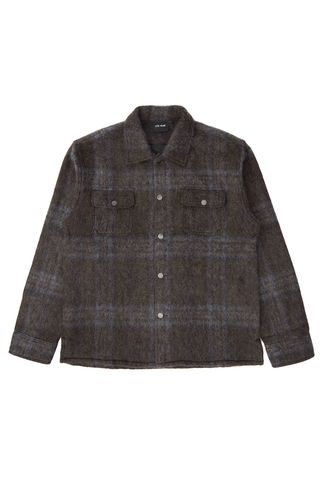 Lite Year Wool Work Jacket - Grey Check