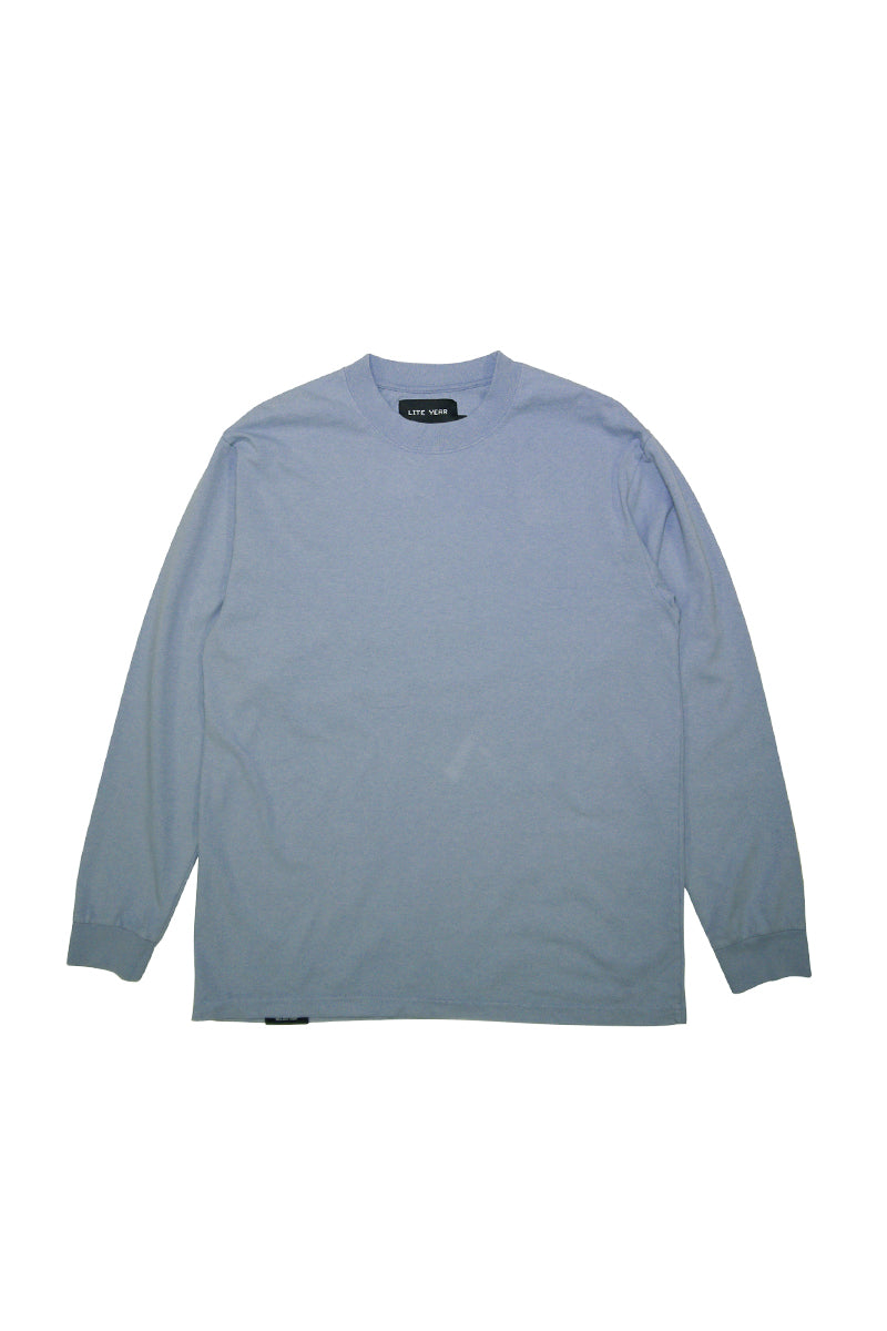 Lite Year Long Sleeve Tee - Washed Light Blue