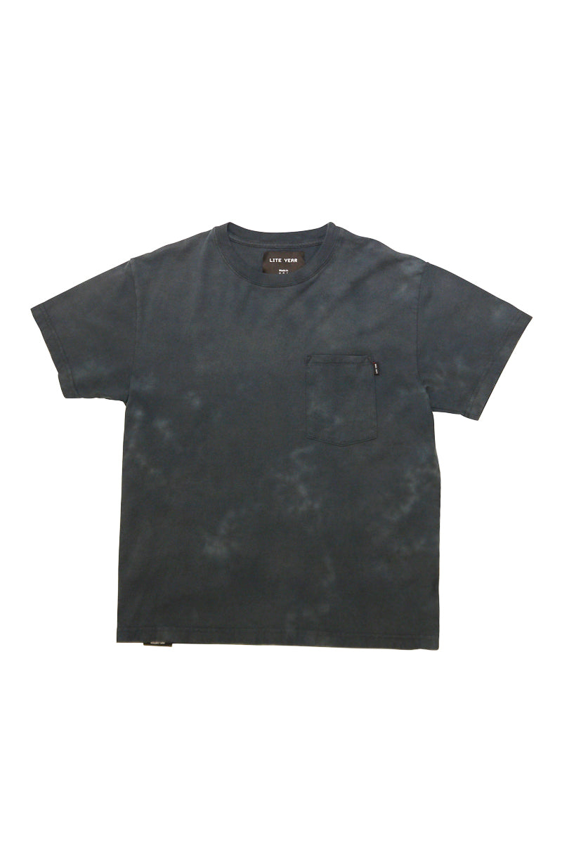 Lite Year Short Sleeve Pocket Tee - Cloudy Washed Black