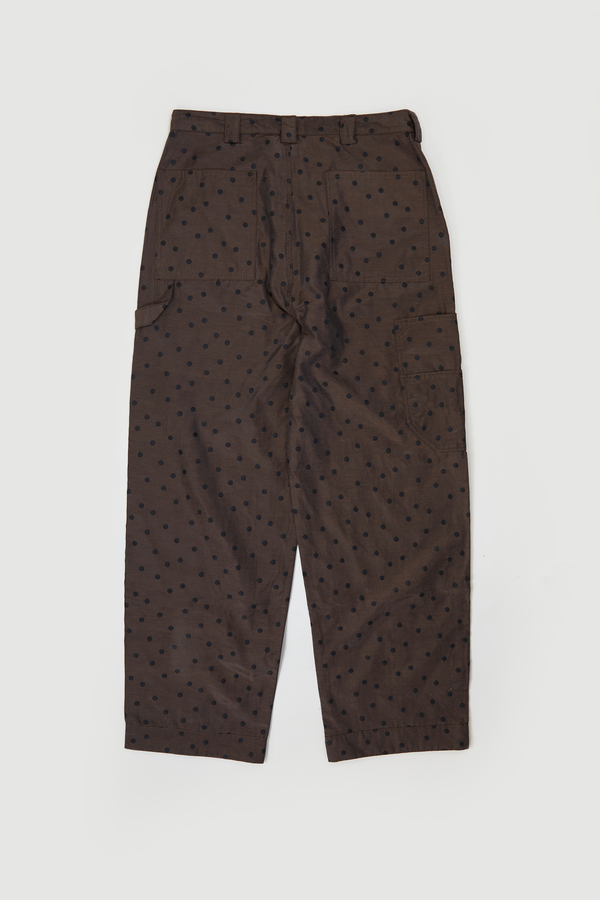 Carpenter Pant - Brown Mini Polka Dot