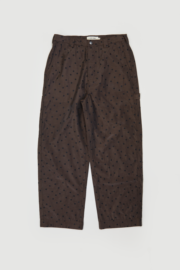 Carpenter Pant - Brown Mini Polka Dot