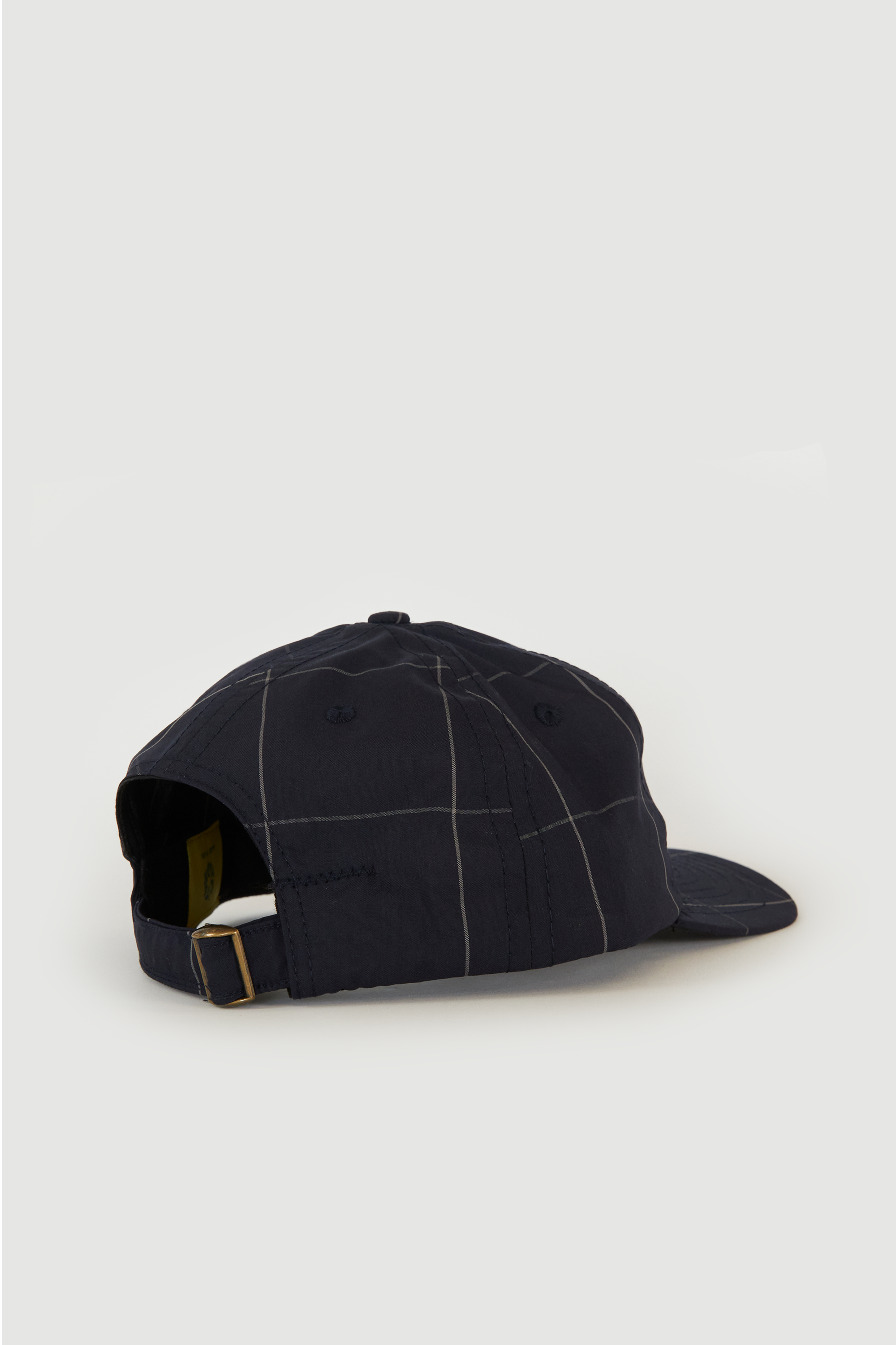 Five Panel Cap - Navy/White Windowpane