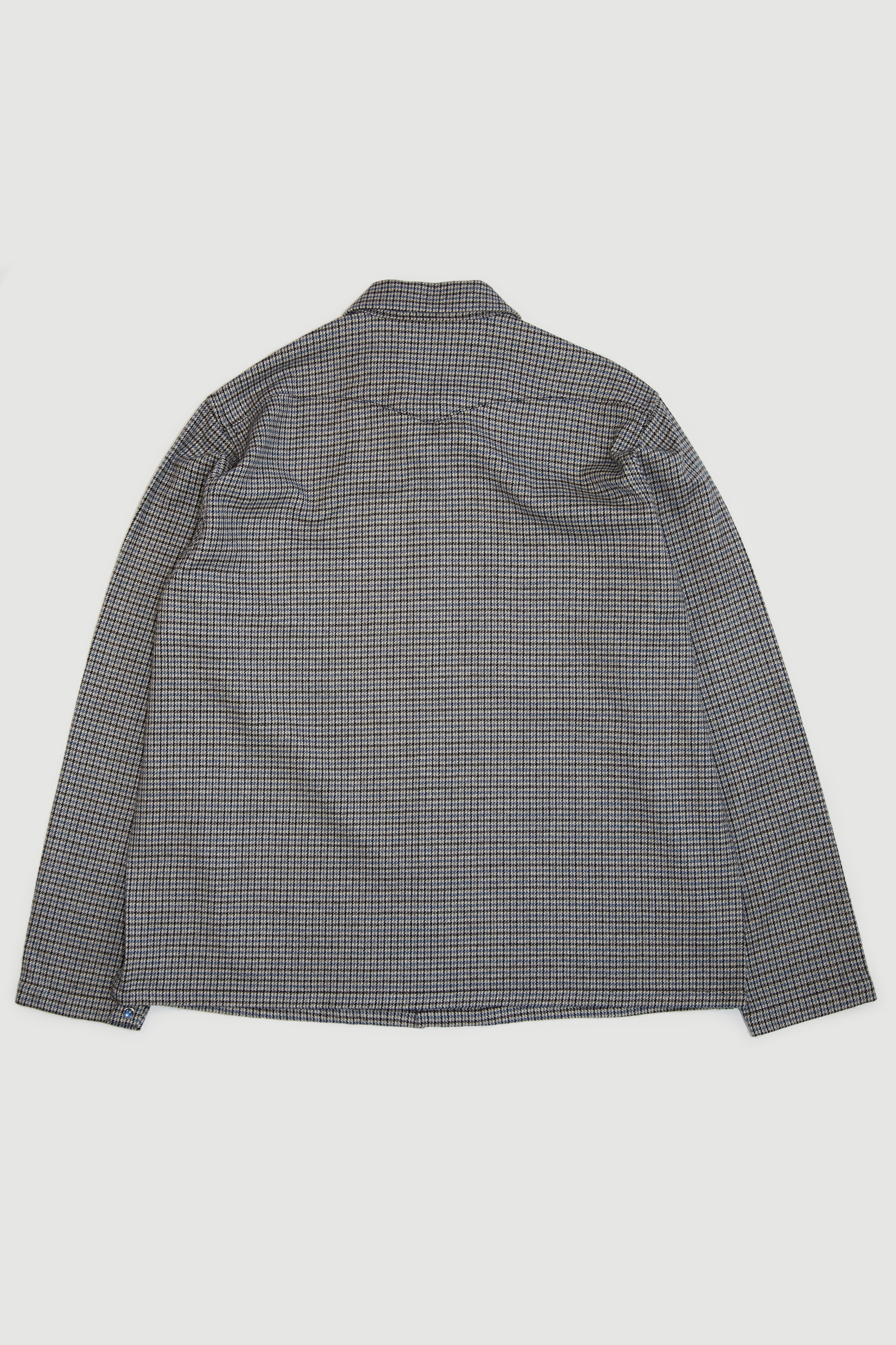 Western Long Sleeve Shirt - Blue Tweed