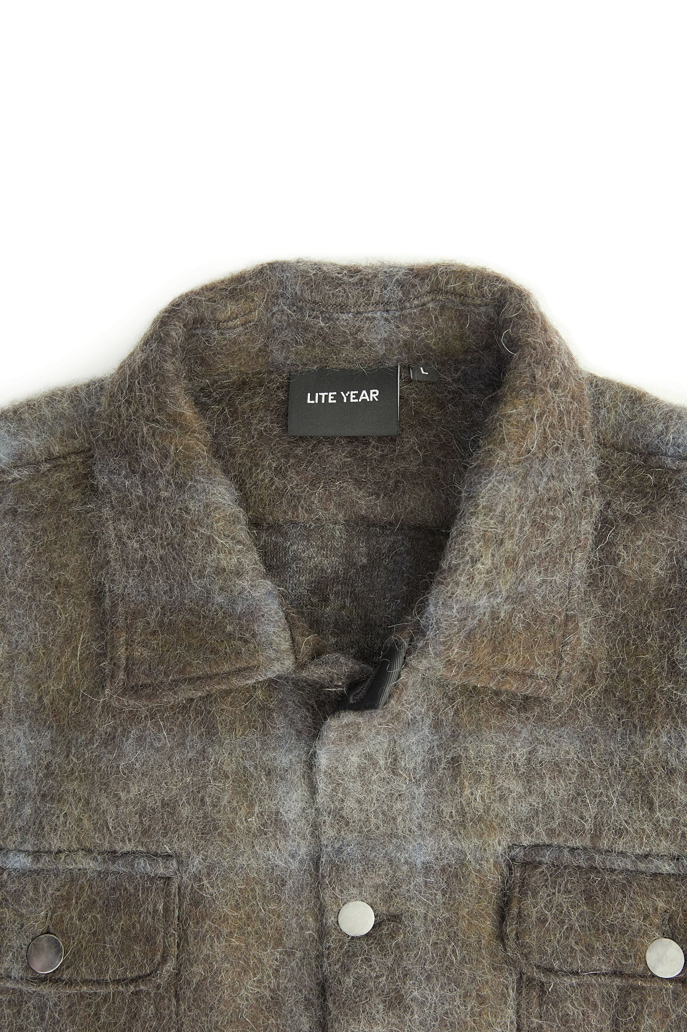 Lite Year Wool Work Jacket - Grey Check