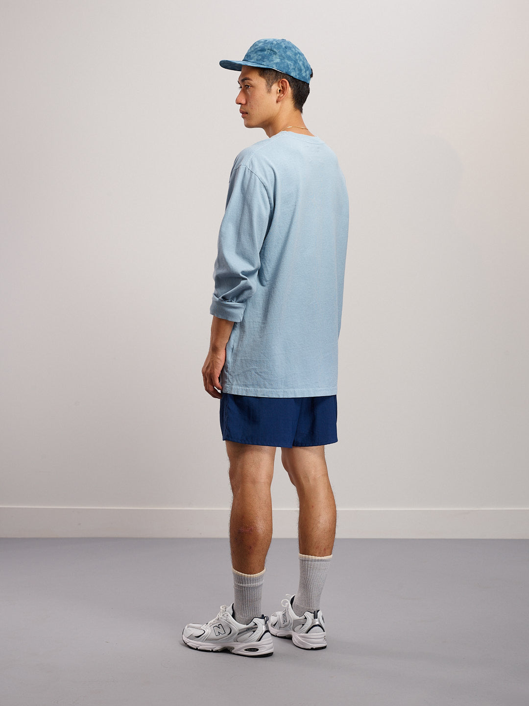 Lite Year Long Sleeve Tee - Washed Light Blue