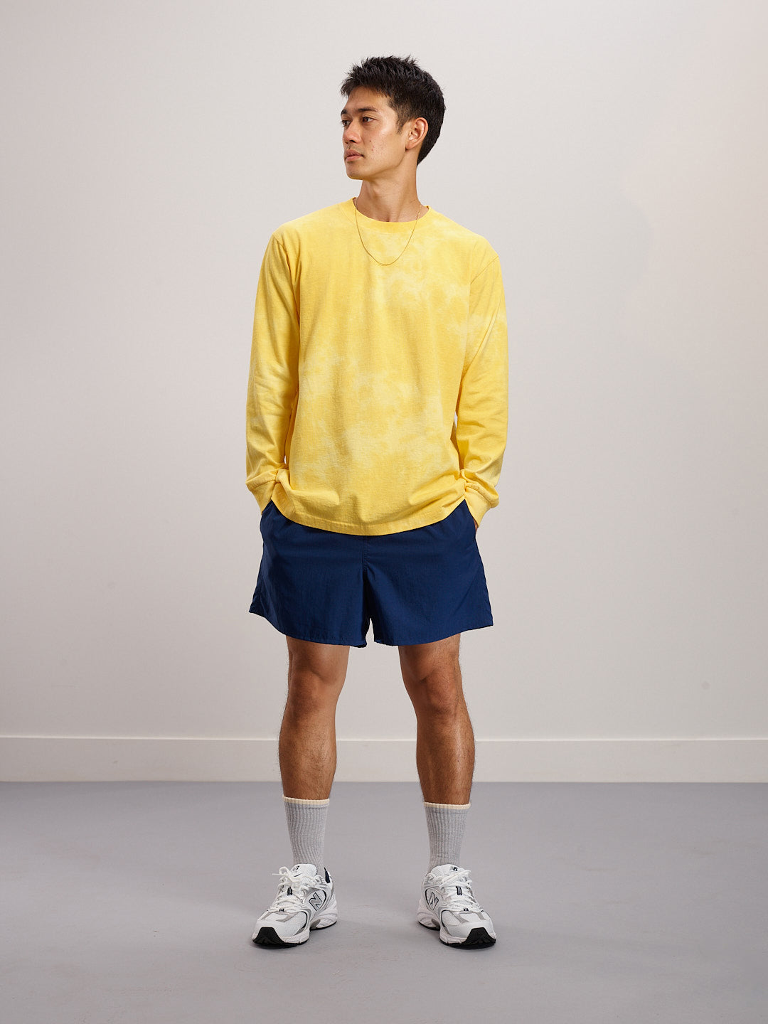 Lite Year Long Sleeve Tee - Cloudy Washed Yellow